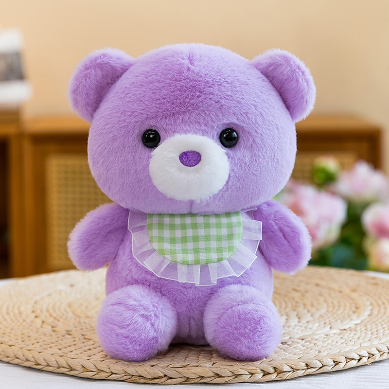 Purple scarf bear / 20-25cm (single price