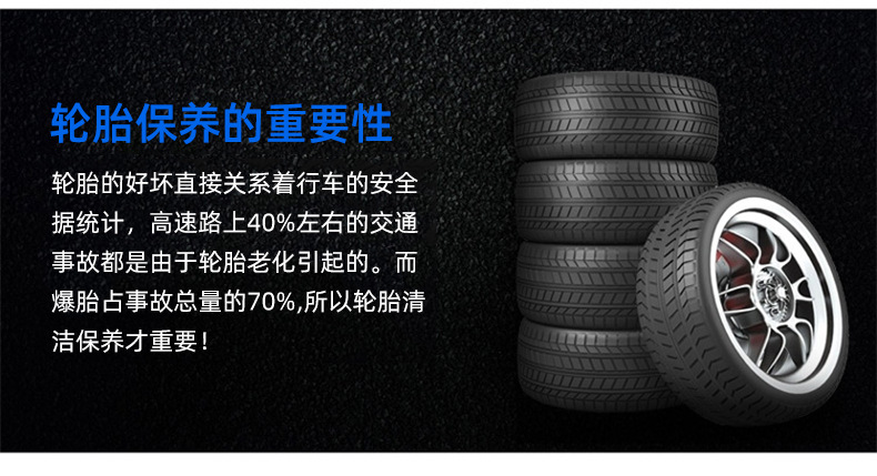 Car Tire Brightener Spray Glaze Mist Maintenance Blackening Cleaning Agent Foam Polishing Tire Anti-Aging Box