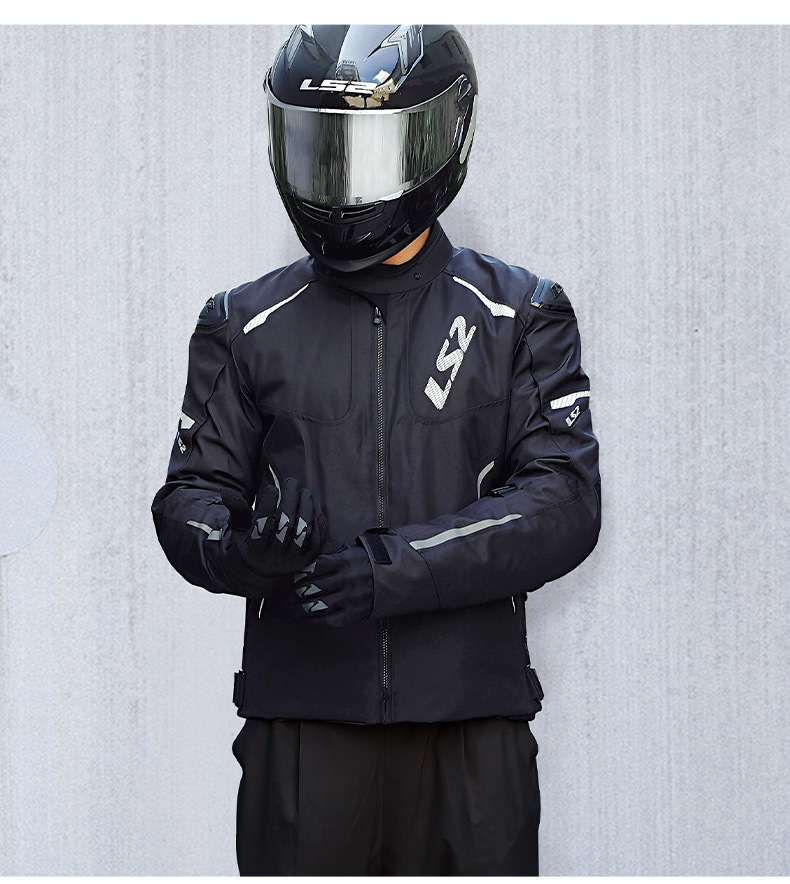 Ls2 Cycling Clothing Motorcycle Men's Autumn and Winter Windproof and Fall-Proof Four-Season Pedal Motorcycle Speed-Off Cycling Pants Full Set Mj174