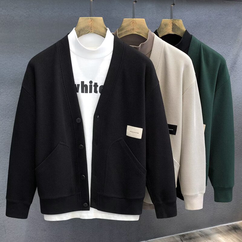 Cross-Border Shipping of Artistic and Trendy Minimalist Japanese-Style New Versatile Fashion Harajuku Original Twill Air Layer Jacket