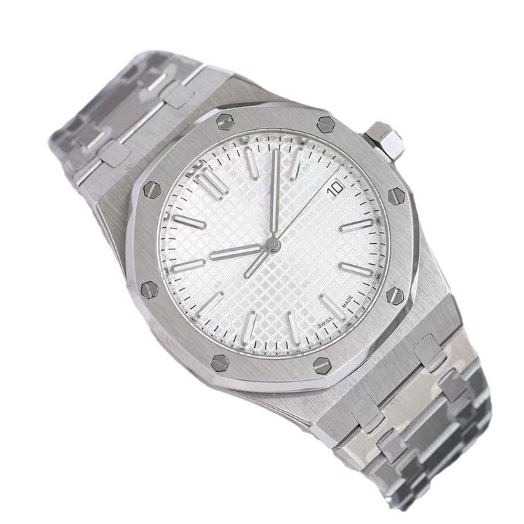 A.-P de comercio exterior de Aijia de envío transfronterizo Royal Oak Dachang Maquinaria automática Reloj luminoso para hombre Cinturón de acero