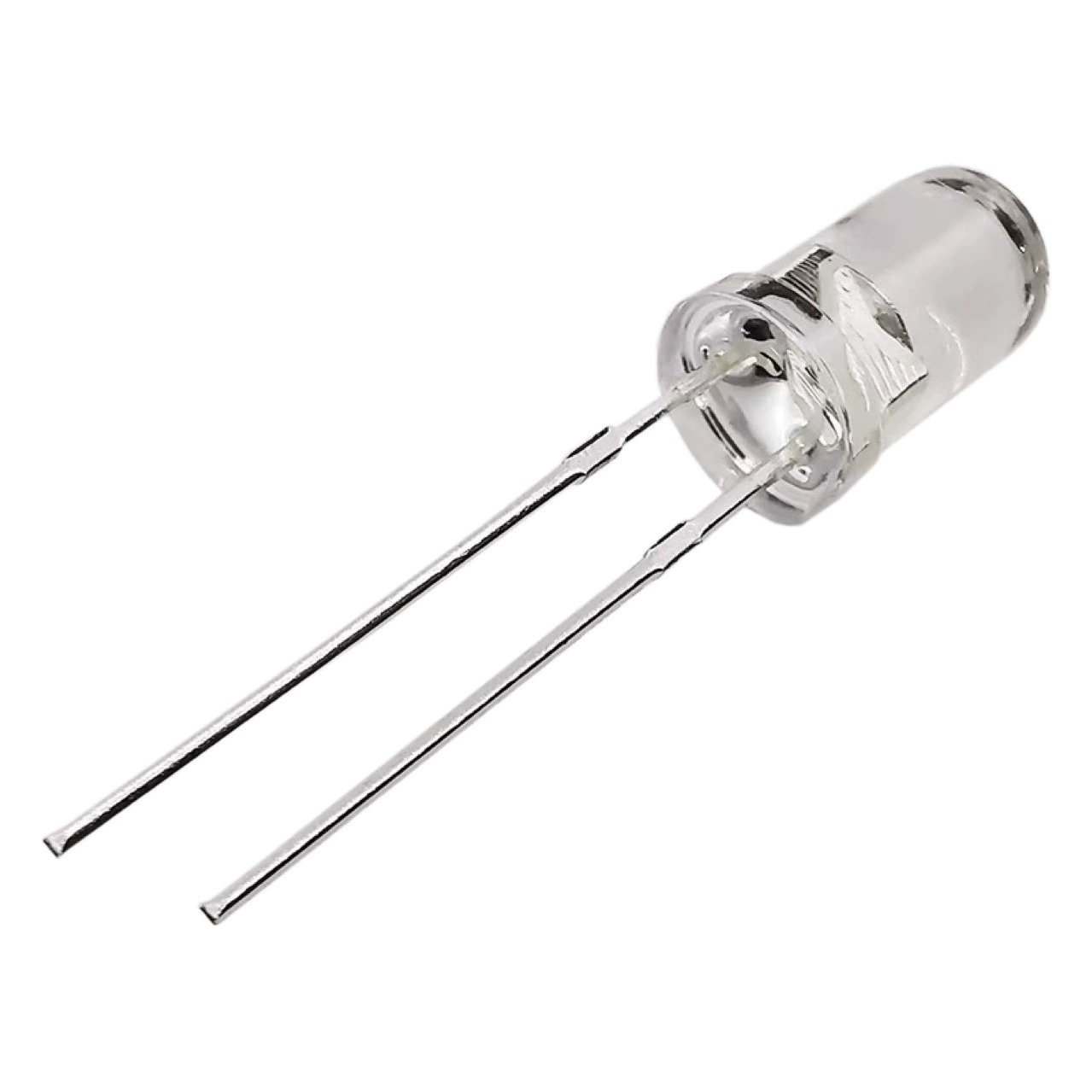 Сверхъяркий светодиодный индикатор 5 мм, красный, зеленый, синий, желтый, семицветный, высокой яркости, с прямым подключением, круглый, прозрачный, F5