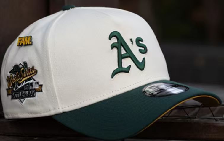New Era Oakland Athletics 1989 World Series Cap Cream Green