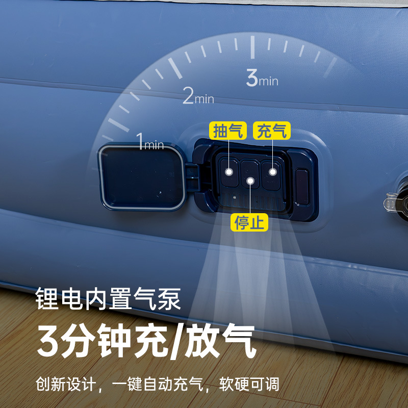 Household Air Cushion Bed Dual Portable Outdoor Inflatable Mattress Ground Camping Single Thick Folding Bed Automatic Inflatable Bed