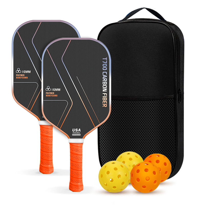 Carbon Fiber Pickleball Racket T700 Set, Complete Pickleball Accessories, Cross-Border Hot-Selling Pickleball Products