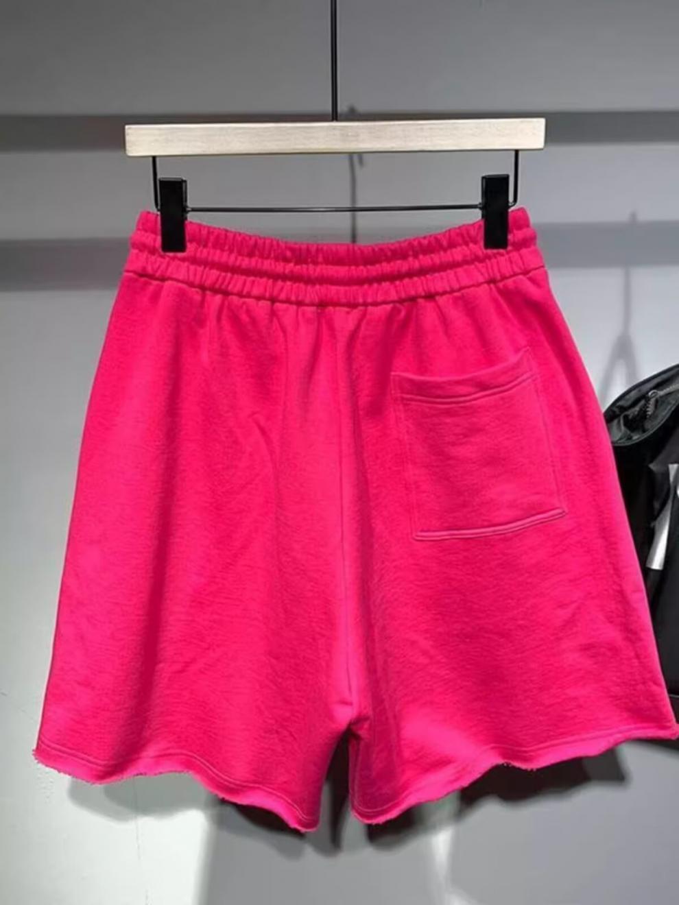Youth Fashion Mid-Calf Drawstring Shorts Loose Fit 5-Pocket Casual Athletic Teen Boys Summer Streetwear_viptrois.com