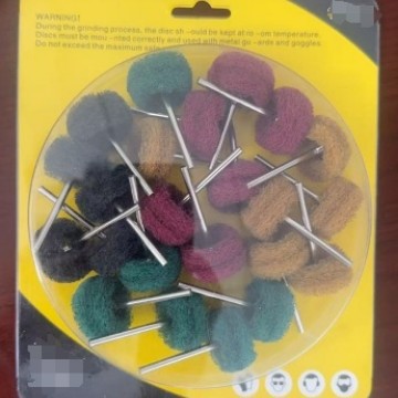 Esfregadora mini cepillo cabeza de pulido de nylon cabeza de pulido cabeza de dibujo con mango cabeza de molienda de fibra dibujo cabeza de molienda accesorios de la máquina de pulir