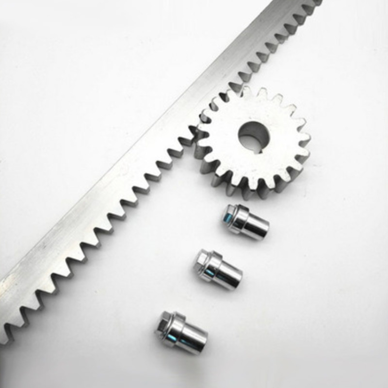 齿条轮齿条斜齿来图打孔传动导轨平移门电机齿条0.8厚10mm厚齿条