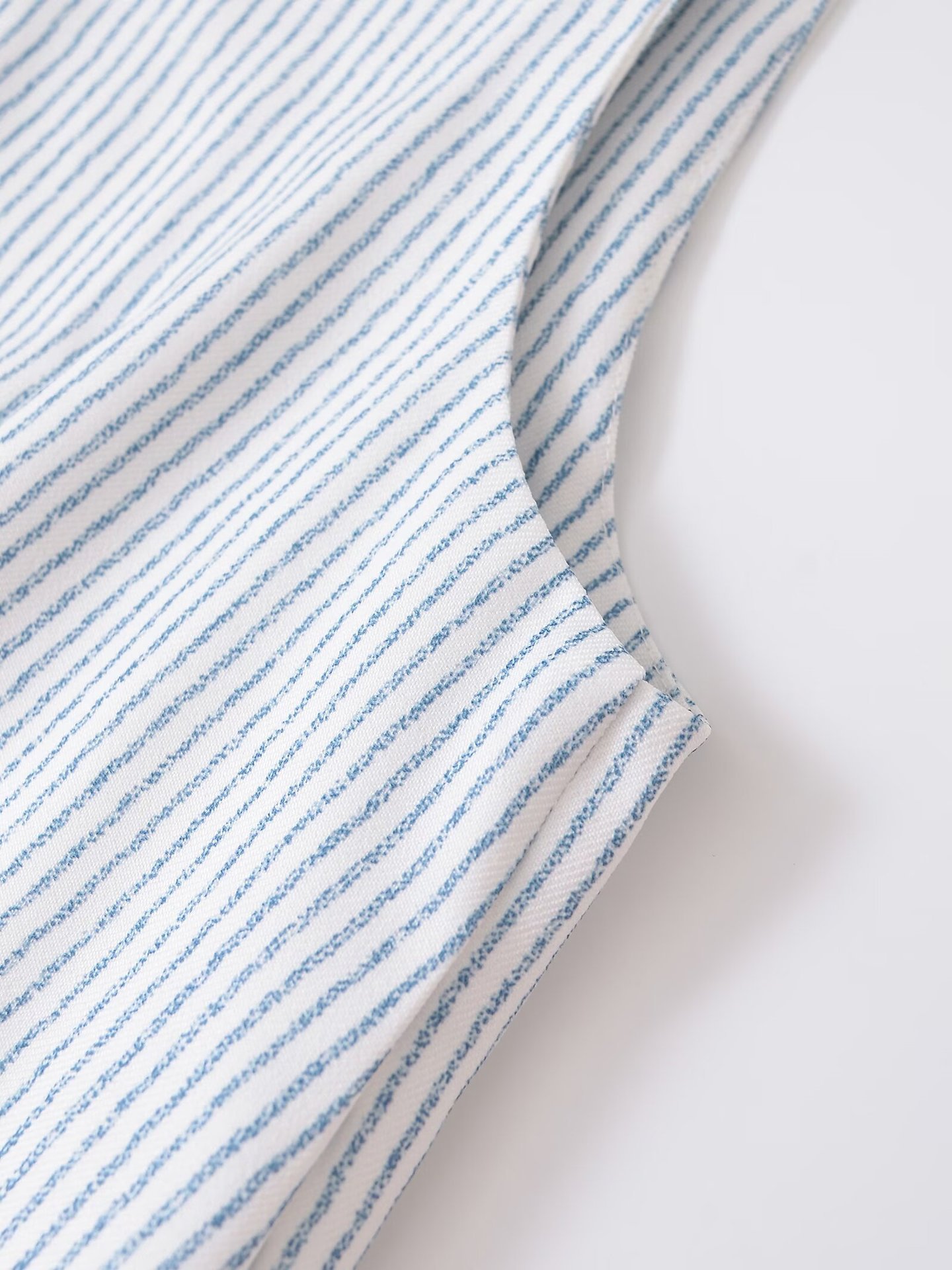 Women's clothing 2024 autumn/winter new fashion striped sleeveless vest shorts set_voghion.com