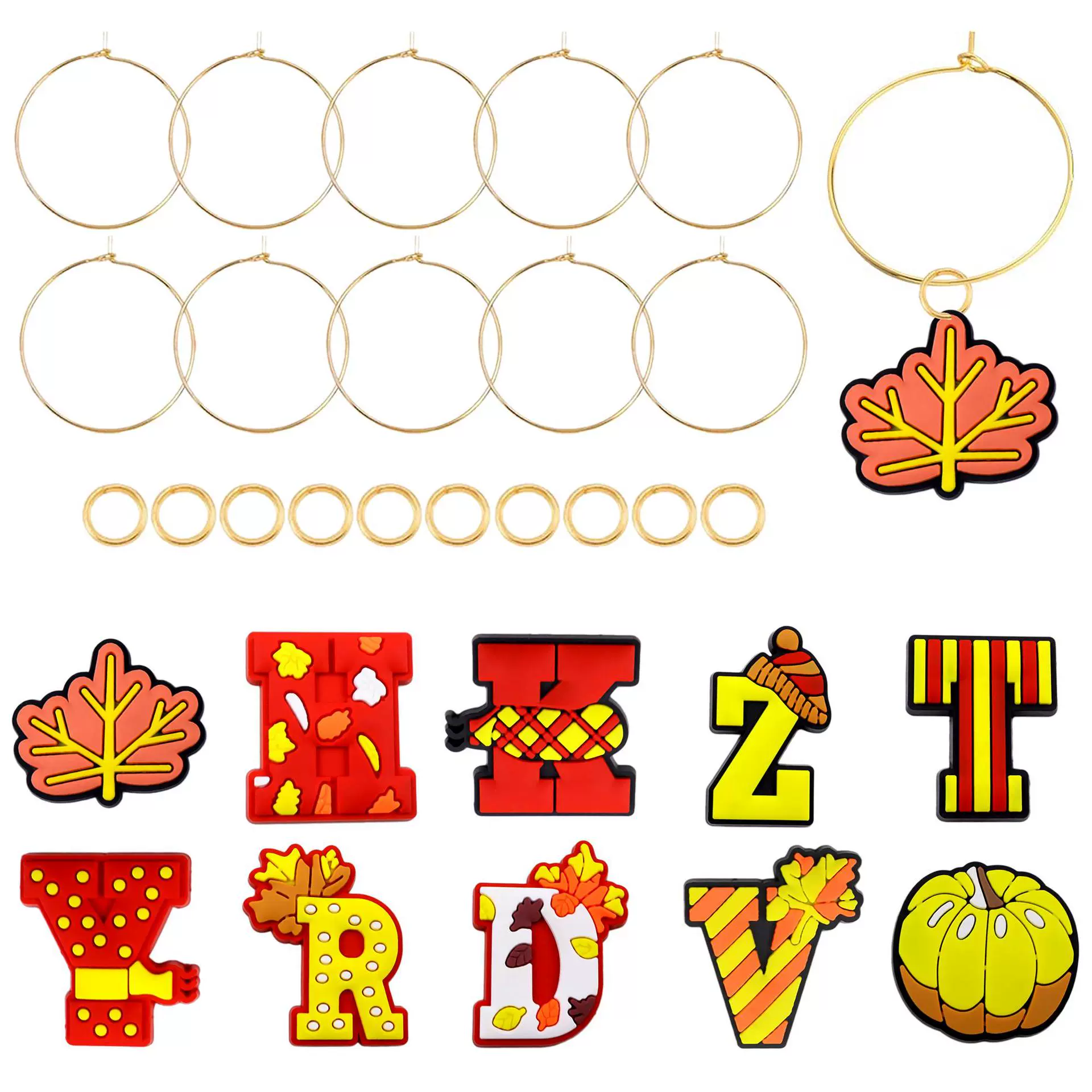 Подвеска для бокала вина на День Благодарения AliExpress, подвеска для бокала вина из сплава, украшение для винной вечеринки