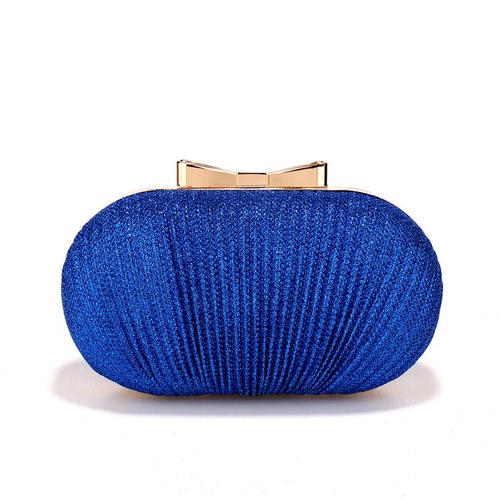 Lingerie Butterfly Bow Evening Bag for Ladies, European and American Luxurious Banquet Handbag with Pleats, Late Dress Bag
