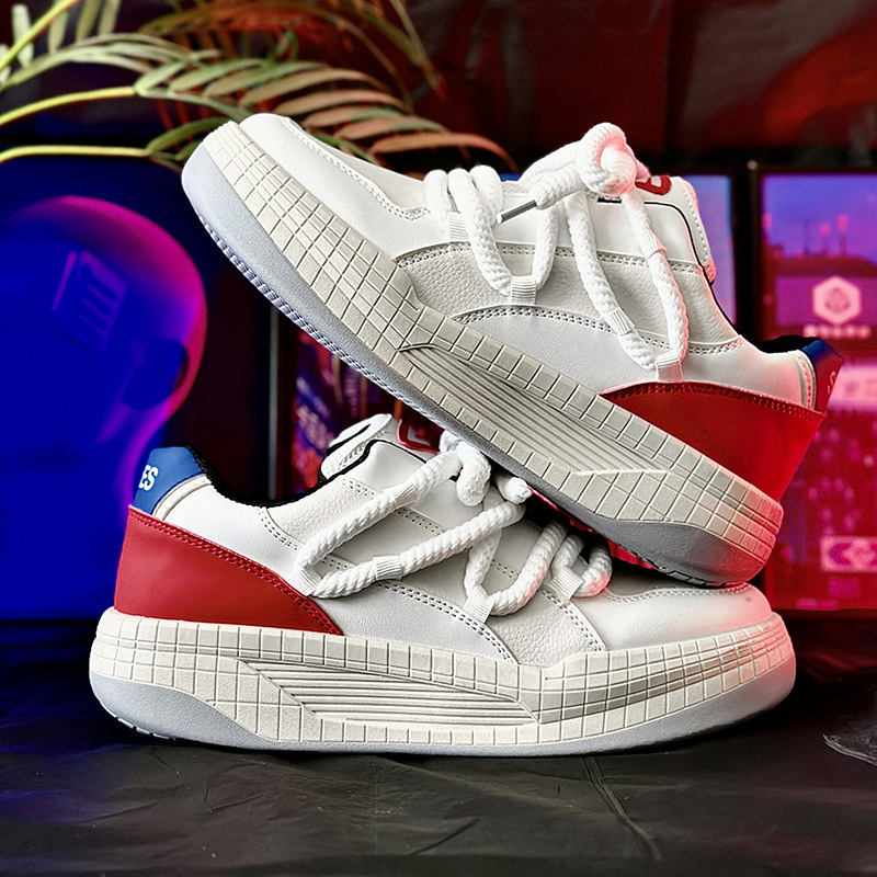 Herrenschuhe Nischendesign schwarze Kriegerbrotschuhe Herren lässig neue nationale Trendmarke Papaschuhe Skateboardschuhe_voghion.com