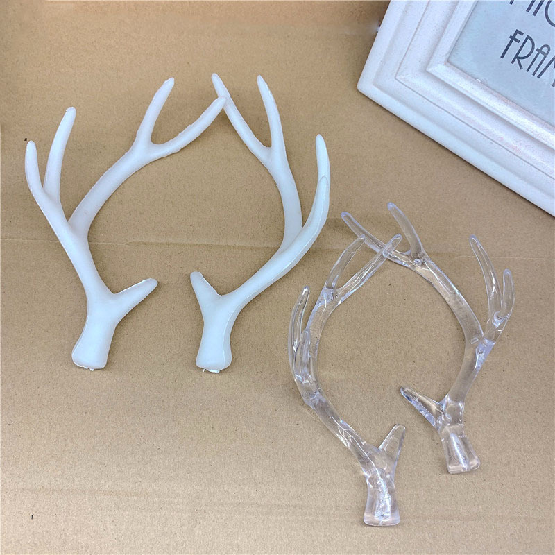 Simulation antlers Christmas decoration flocking antlers headwear diy accessories material hairband Carson female photography props Simulation antlers Christmas decoration flocking antlers headwear diy accessories material hairband Carson female photography props