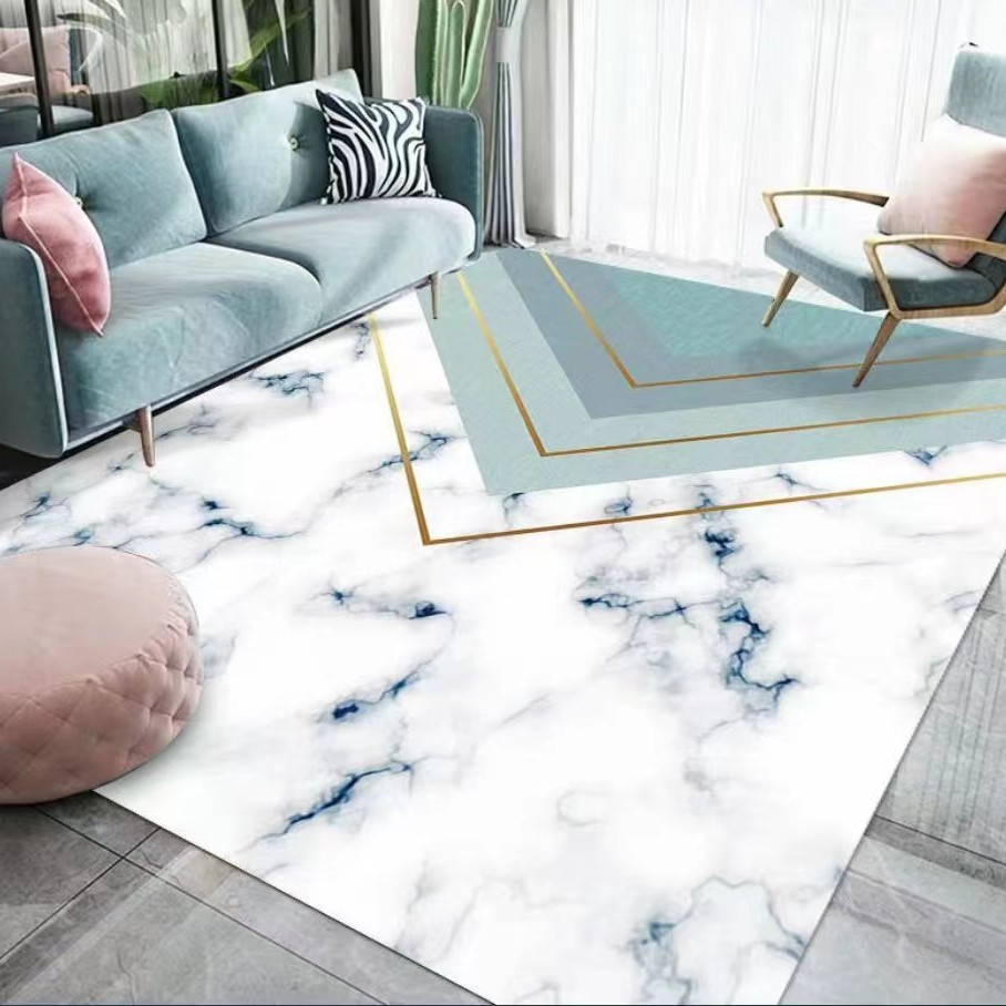 Italiano minimalista cristal terciopelo ins estilo sala de estar alfombra absorbente dormitorio cama manta sala de estar baño piso mat