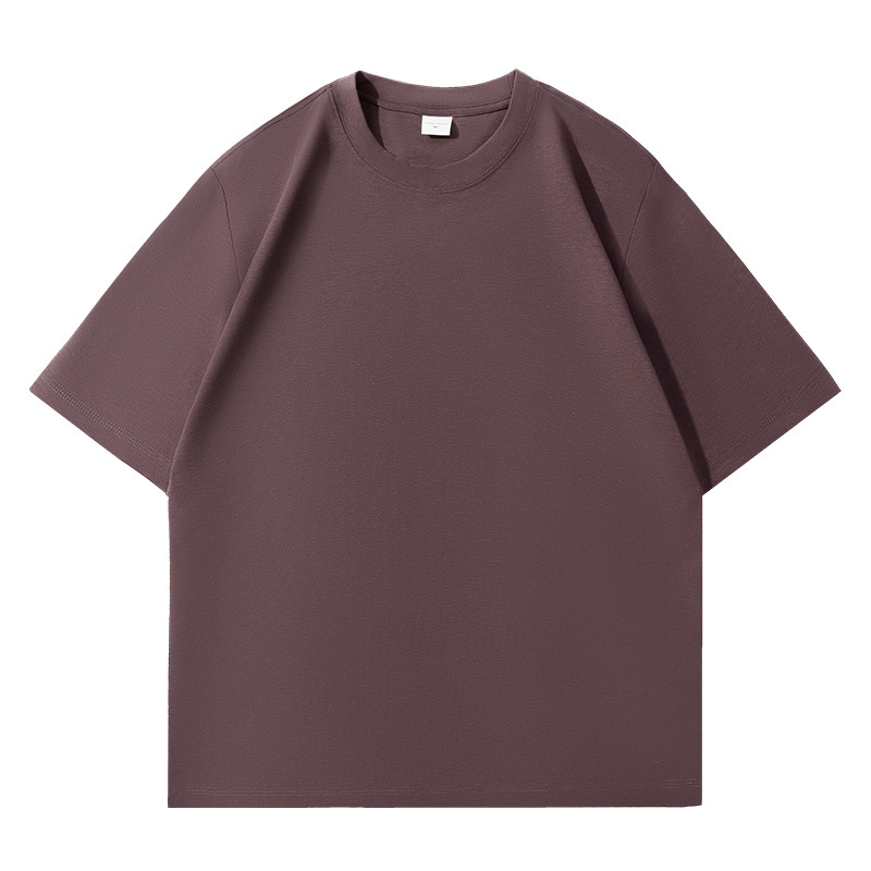 2025 nuevo producto 240g Peru Lycell camiseta de manga corta para hombres y mujeres con el mismo estilo literario, suelto, fresco y versátil image 12