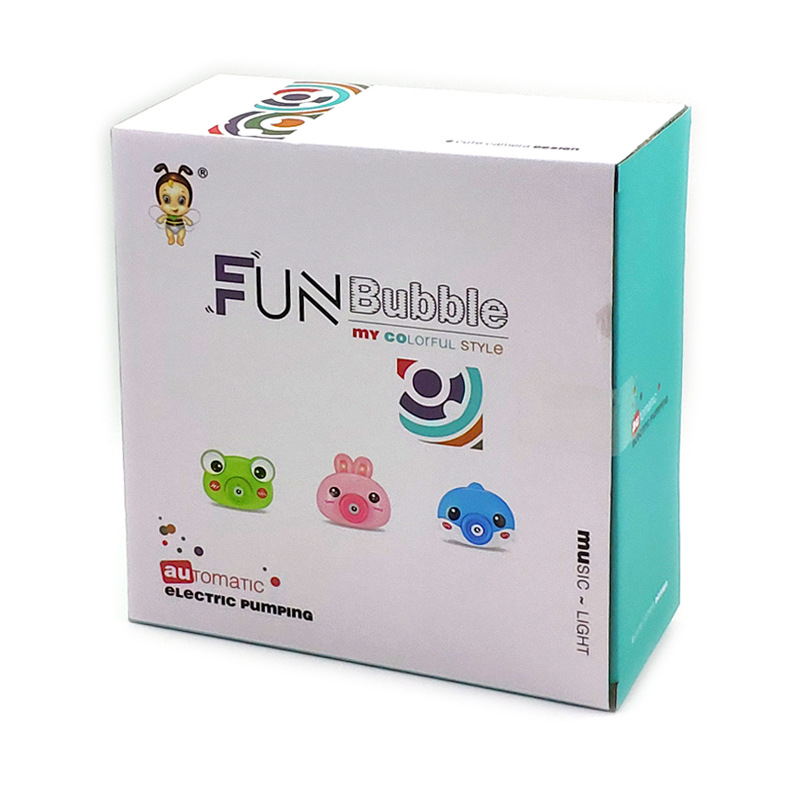 Nuevos niños de deportes al aire libre ocio dibujos animados luz música burbuja máquina juguete conejo burbuja Cámara comercio exterior