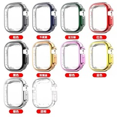適用蘋果手錶殼iwatch ultra保護殼apple 49mmTPU全包套免貼膜軟