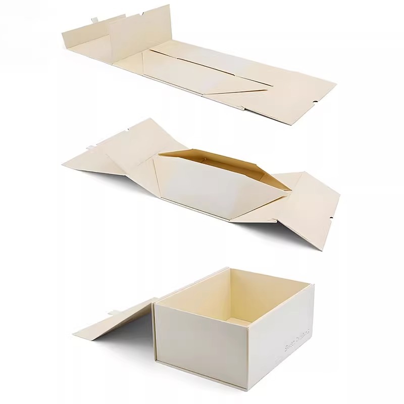 Caja de embalaje plegable de pedido T4, caja de regalo plegable plegable portátil de una pieza, caja de regalo magnética
