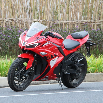 Export Brand New Adult two-wheel electric motorcycle 72v heavy duty V6 motorcycle sports car road race locomotive (Elektrikli motosikletlər)