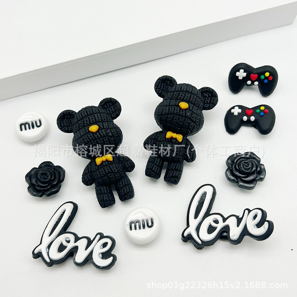 Accesorios de zapatos Croc para mujer, lindas hebillas de zapatos, accesorios de flores para zapatos diy, hebillas decorativas de dibujos animados extraíbles, lindos ins