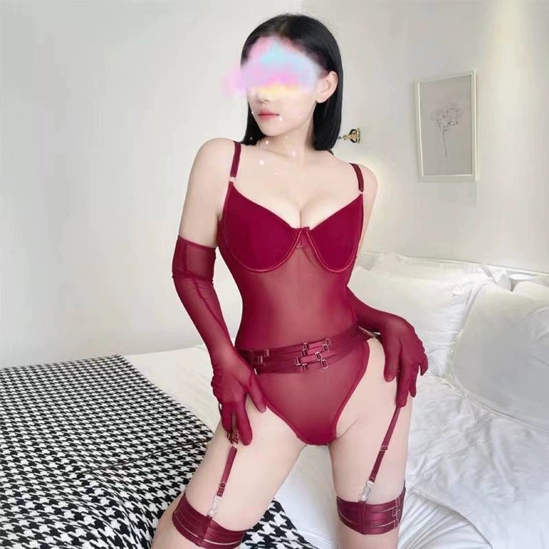 Эротическое белье Pure Desire: сексуальный комбинезон-боди с костюмированной поддержкой и эффектом пуш-ап, соблазнительный корсетный комплект.