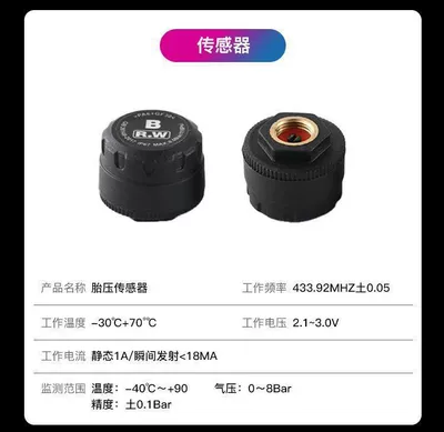Pressure Monitoring System, Tire pressure monitoring system - 1-sensor