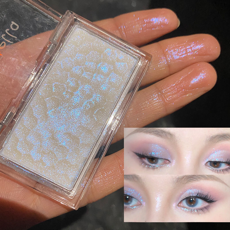 ¡Vía Láctea azul! Puré de papas, polvo de alto brillo, brillo nacarado, brillo fino, reparación facial, tono de piel, paridad de fiesta de estudiantes