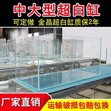 超白鱼水缸工厂直营金晶白玻璃造景草缸小中大型客厅水族箱
