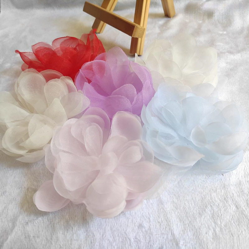 婚纱礼服花片装饰花瓣欧根纱大手工蛋糕彩色裙子立体衣帽水滴|undefined
