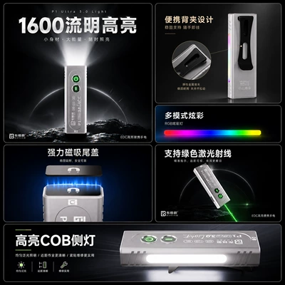 UV fənərlər RGB multi-color, small, portable, and