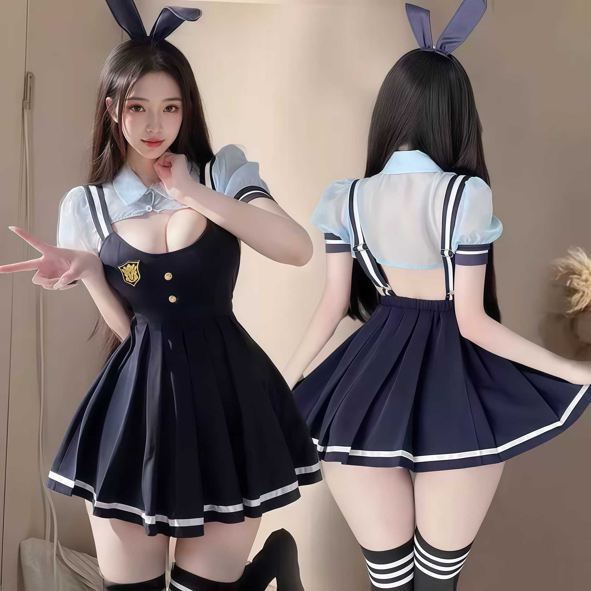 Police officers pure desire bunny uniform suit sexy lingerie sexy campus rabbit JK uniform student nightclub outfit women