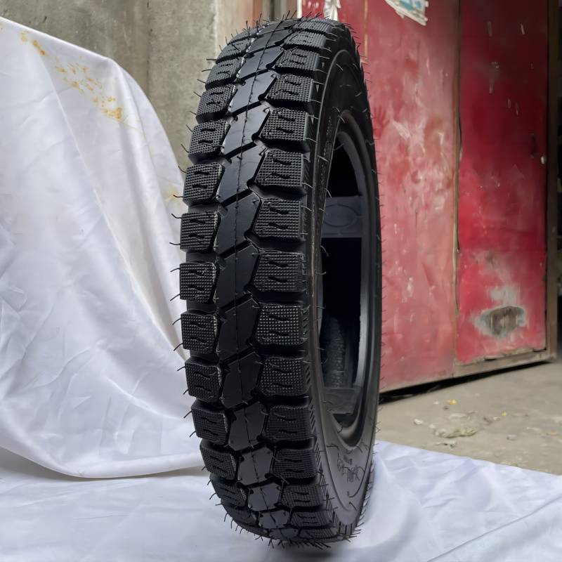 별도의 타이어 [오프라인 및 크랙은 반품 및 교환 가능] - 4.00-12 눈꽃 패턴 8겹 두꺼워짐