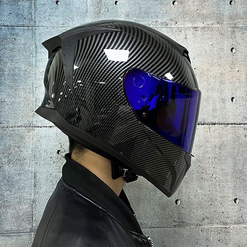 Casco de coche eléctrico LVS para hombres y mujeres de verano casco completo casco colorido personalidad fresco casco de carreras verano