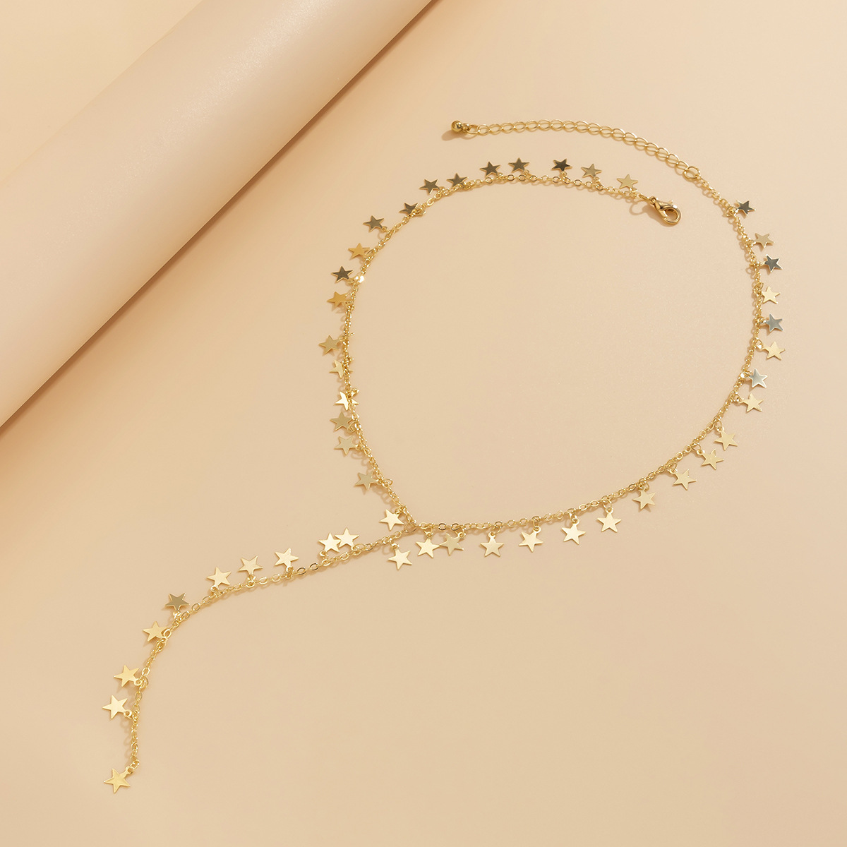 European and American long Y-shaped star tassel sweater chain necklace wholesale