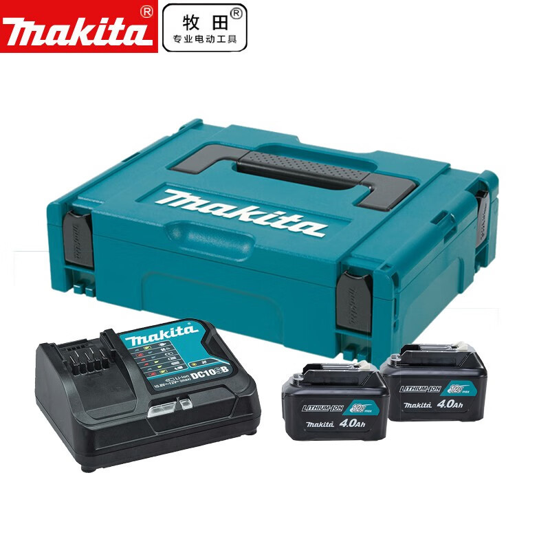 牧田（MAKITA）MKP1SM122 两电一充锂电电池充电器套装12V 4.0Ah