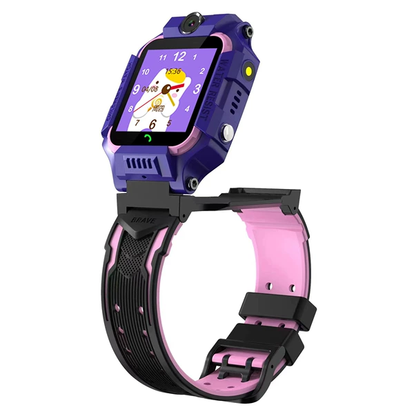 4G-Z6F Waterproof + Rotating Dual Camera + Video Call Foreign Trade Version Purple