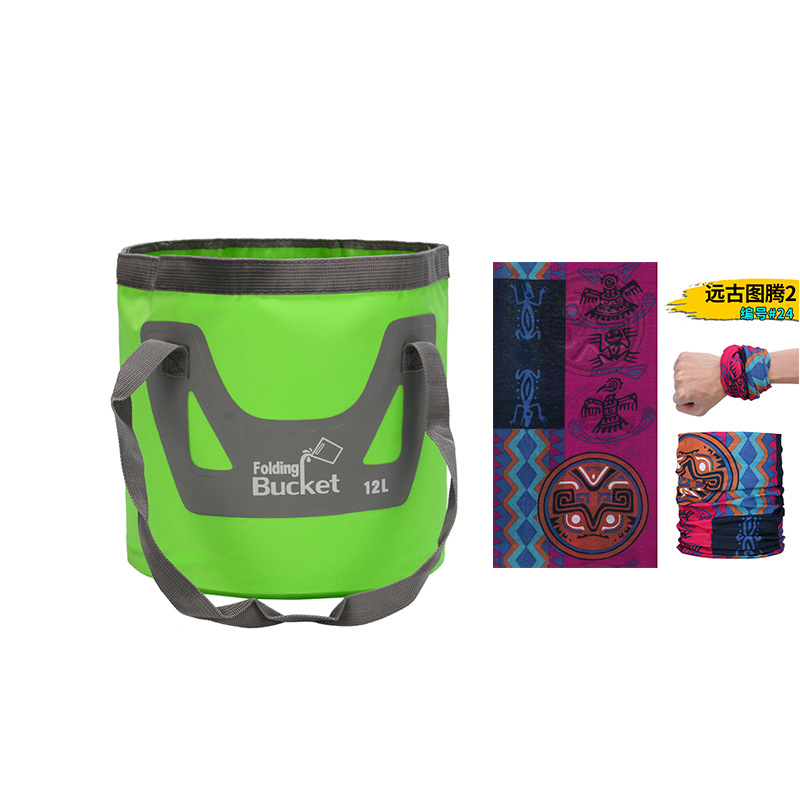 新型手提げ旅行袋釣り桶折り畳みバケツバッグ屋外便利旅行洗車バケツ屋外防水袋