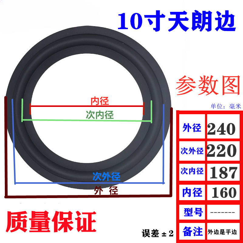 喇叭橡皮边圈3/4/5/6寸8寸10寸12寸音箱扬声器换边配件橡胶边|undefined