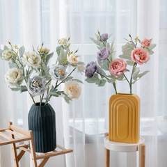 假花路引花牆牡丹馬卡龍廠家仿真花婚慶家庭裝飾手捧花MW64234Y