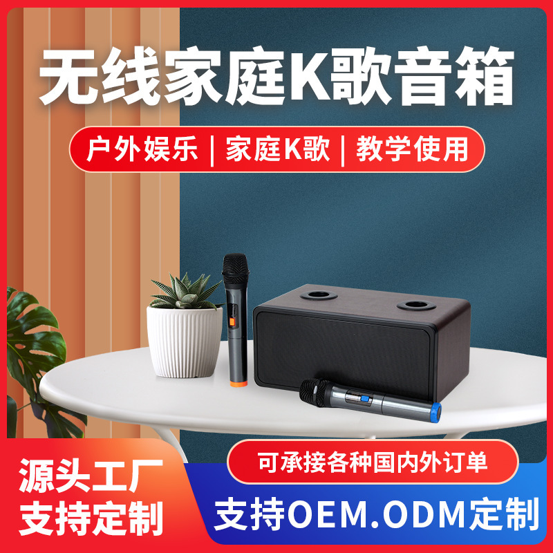 N-S10S家庭电视K歌蓝牙音箱无线双话筒插U盘光纤同轴电视机家用用|undefined