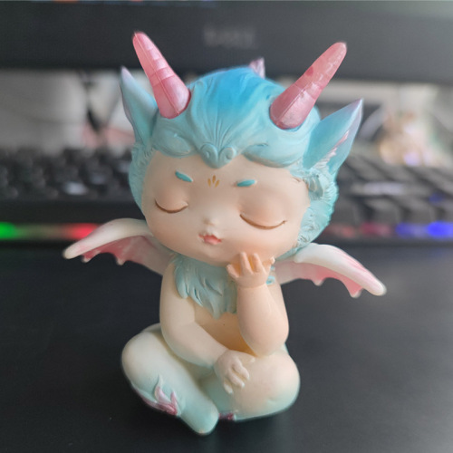 Blind Box Doll Handheld Figure National Trend Novelty Desk Decor Home Ornament Wedding Gift Eastern God Beast Cross-Border New Product