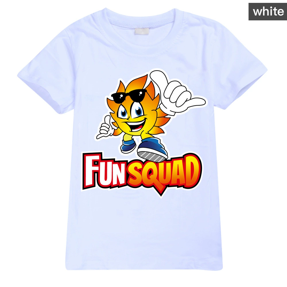 Children's cotton T-shirt Boy Fun Squad Gaming Cartoon T shirt Print Kids T-shirt Girl's Harajuku Summer 3D Short Sleeve T-shirt t-shirt in kid	