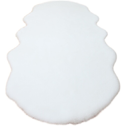 New Amazon Fake Rabbit Fur Runner Rug Bedside Rug Bedroom Living Room Balcony Cushion Plush Irregular Rug Thickened