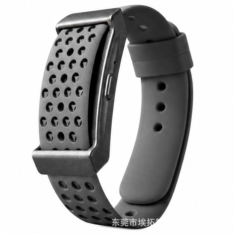 Black (dual straps, with silicone strap)