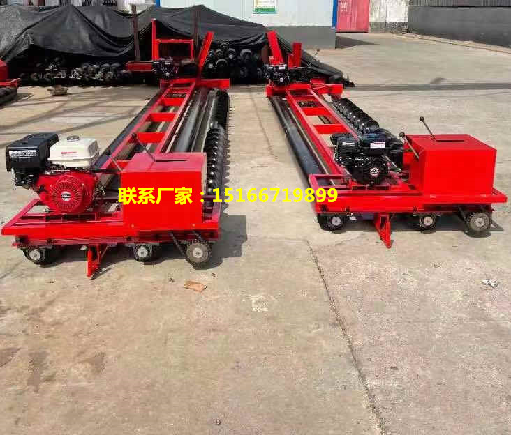 柴油摊铺机汽油整平机 四轴砼路面振动摊铺机 修路就用混轴震动梁