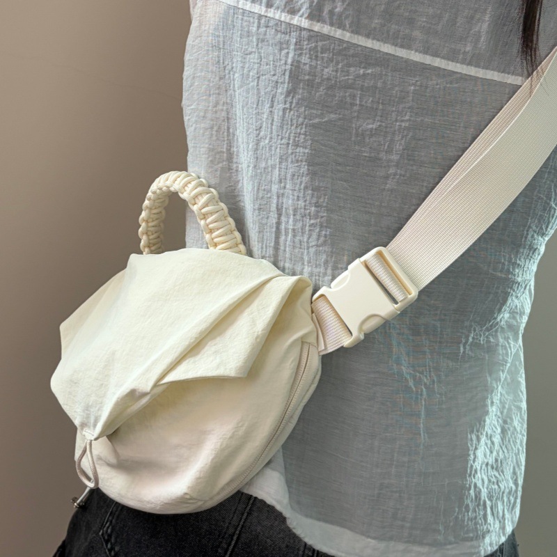 Lulu's Magnetic Bag, New Dumpling Bag, Lightweight Crossbody Bag, Nylon Cloth Commuter Bag, Sports Cycling Bag, Water Bottle Bag