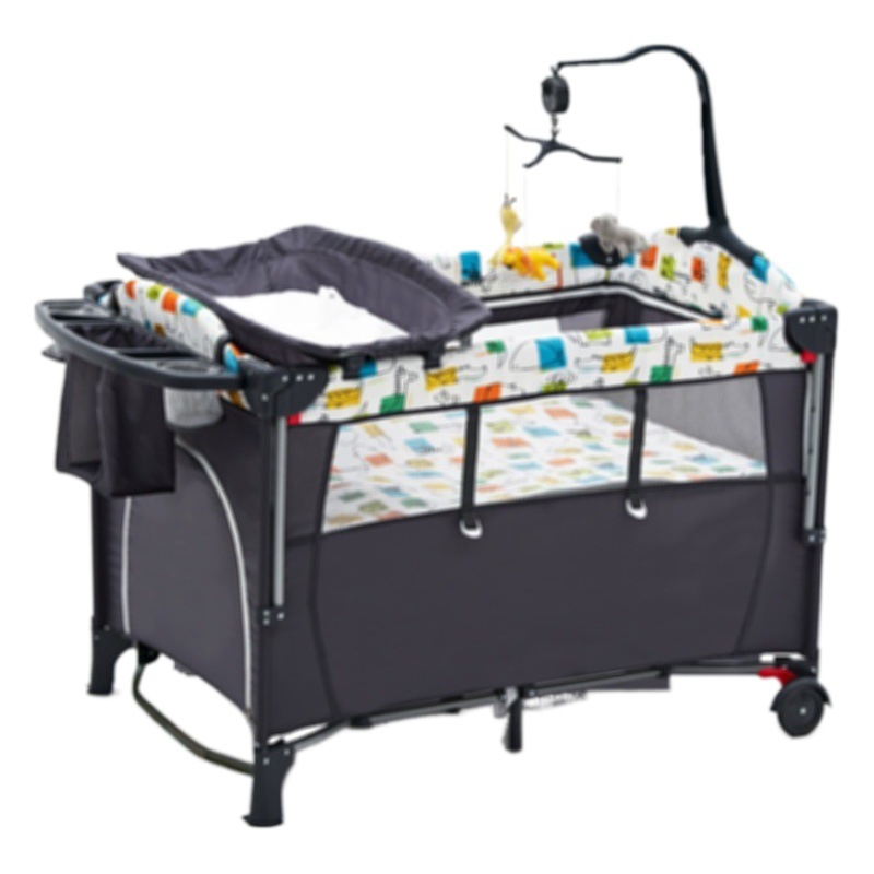 Cuna portátil plegable para bebé, cuna acoplable a la cama, cama para bebé, cuna, cama con altura ajustable, acoplable a una cama grande.