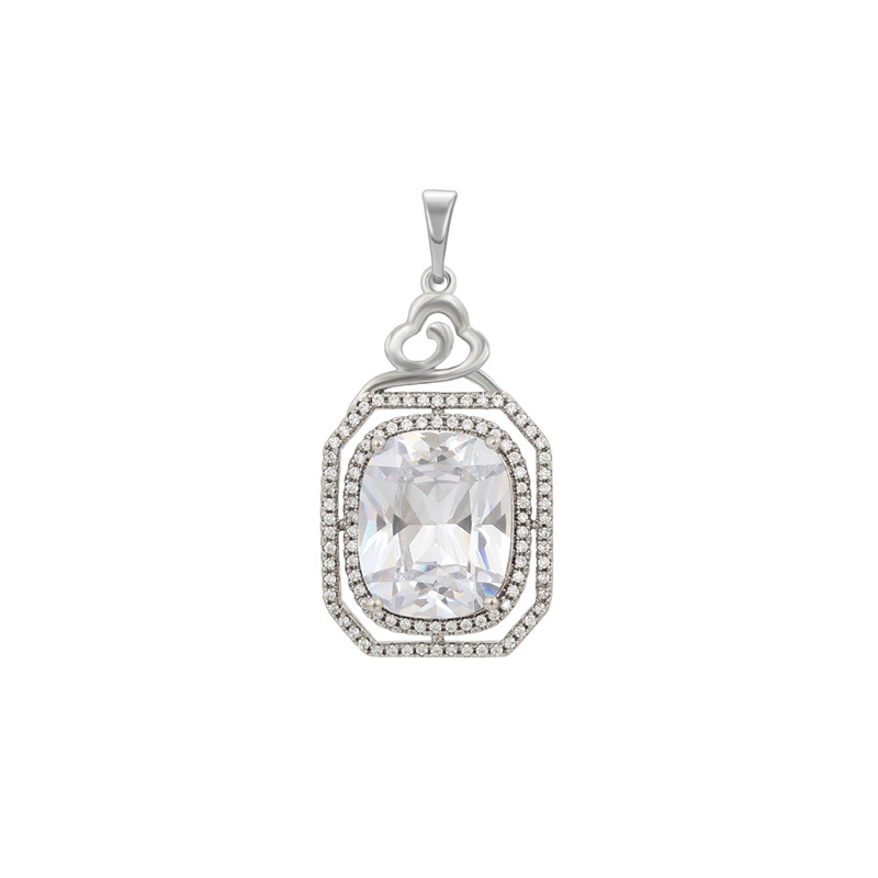 Xuping moda cuadrado colgante de aleación de cobre colgante de estilo simple colgante de estilo colgante al por mayor mujer