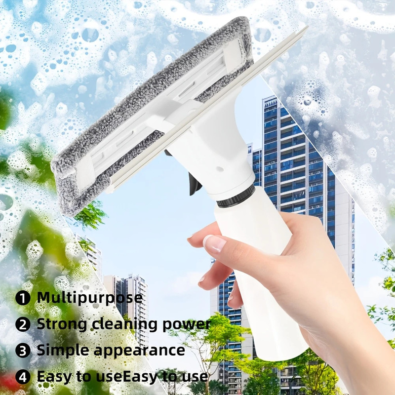 Multifunctional Water Spray Wipe Glass Artifact Household Window Wiper Glass Wiper Window Brush Glass Cleaner Glass Wiper