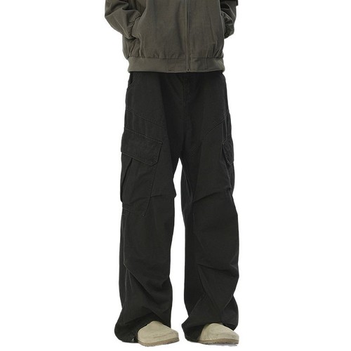 Men's Workwear Pants 2025 Spring and Autumn Season American Streetwear Cool Brand Versatile Loose Straight Leg Wide Leg Casual Pants